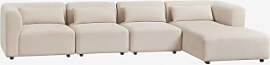4-teiliges Modulares Chaiselongue-sofa Fogler