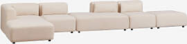 4-teiliges Modulares Chaiselongue-sofa In Der