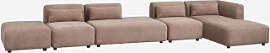 4-teiliges Modulares Chaiselongue-sofa In Der
