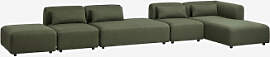 4-teiliges Modulares Chaiselongue-sofa In Der