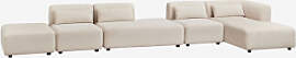 4-teiliges Modulares Chaiselongue-sofa In Der