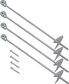 4x Erdanker 60cm Bodenanker f Schaukel Spielturm