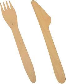500 Bestecke, Holz "pure" 16,5 cm