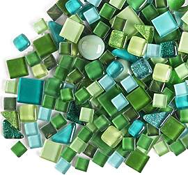 500 g unregelmäßige Kristall-Mosaikfliesen,