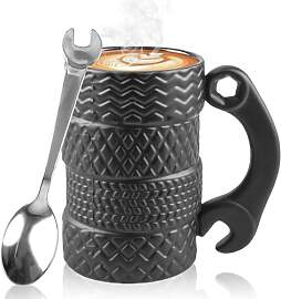 500ML Reifentasse, Reifenförmiger Keramikbecher