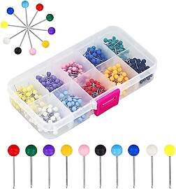 500 Stück Kartennadeln, Board-Pins für Pinnwand, 