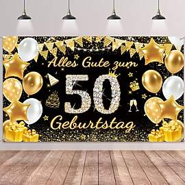 50. Geburtstag Deko Banner Frauen Männer -