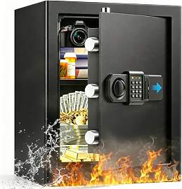 50L Groß Safe Tresor Feuerfest für Zuhause,