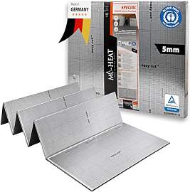50m² Trittschalldämmung 5mm mit AquaStop,
