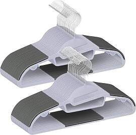 50 Stück Kleiderbügel Kunststoff Set, 41 cm