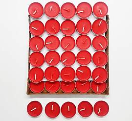 50 Stück Runden Kerzen Teelichter,Runde