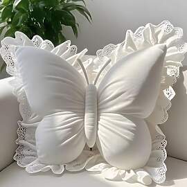 55×50cm Schmetterling Deko Kissen Modern Zimmer