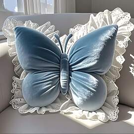 55×50cm Schmetterling Deko Kissen Modern Zimmer