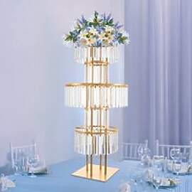 5 Etagen Hochzeit Mittelstücke Blumenständer,