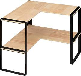 5five - eckregal 2-stufig "blackwood"
