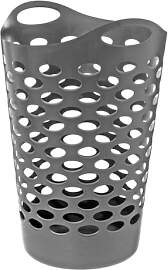 5five - flexibler wäschekorb 60l grau