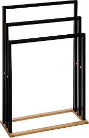 5five - handtuchhalter auf füßen naturéo schwarz