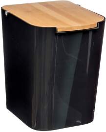 5five - mülleimer mit bambusdeckel 5l naturéo