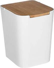 5five - mülleimer mit bambusdeckel 5l naturéo