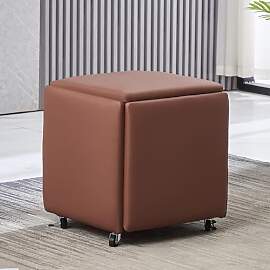 5-in-1-Hocker-Set in Würfelform mit drehbaren