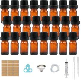 5ml-24Stk Braunglasflasche, Tropfflasche aus Glas