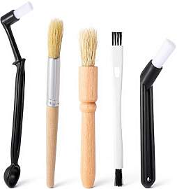 5 Stück Barista Pinsel Set, Nylon Kaffeepinsel