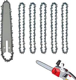 5 Stück Mini Kettensäge Kette mit Schwert, 6