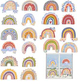5 Stück Regenbogen Prism Fenstersticker,