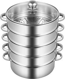 5-Stufiges Dampfgarer-Topfset,Edelstahl Dampfgarer 