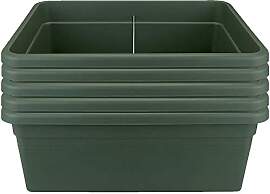 5X elho Green Basics Pflanzwanne mit Rollen