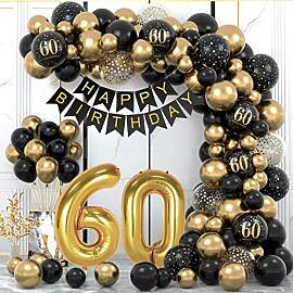 60 Geburtstag Deko, 60. Geburtstag Mann Frauen, 60 