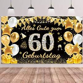 60. Geburtstag Deko Banner Frauen Männer -