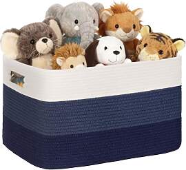 60L Aufbewahrungskorb Klein Baumwollseil, Korb