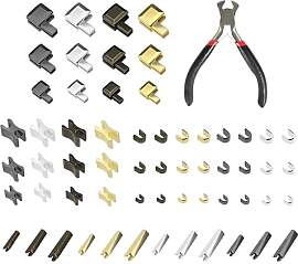 60 Stück Reißverschluss Reparatur Set, Ersatz