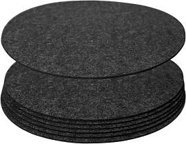 6er Platzsets aus Filz Ø 37 cm Runde Tischsets
