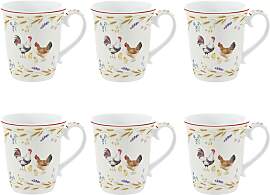 6er Set Becher COUNTRY LIFE Bauernhof für 275ml