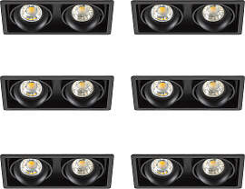 6er Set Bjorn 2 Quadratisch Schwarz