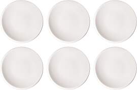 6er Set Brotteller NewMoon weiß D. 16cm aus