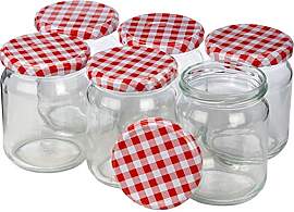 6er Set Einmachgläser/Einmachglas - Einweckglas