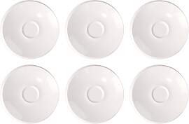 6er Set Espressountertassen NewMoon weiß D. 13cm