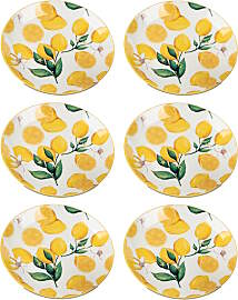 6er Set Frühstücksteller Fresh Lemon Zitronen D. 