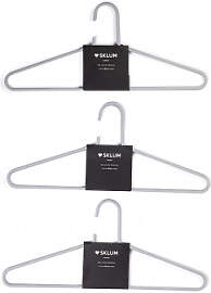 6er Set Kleiderbügel Alham Grau Perle - Sklum