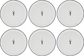 6er Set Kuchenteller WILD THING mit Zebra D. 19cm