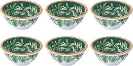 6er Set Müslischalen ZANZIBAR Dschungel D. 15cm