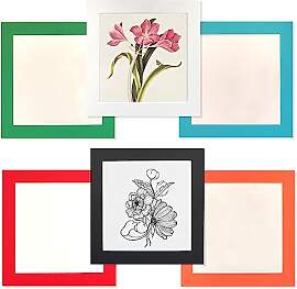 6er-Set Quadratische Bilderrahmen aus Pappe|20x20