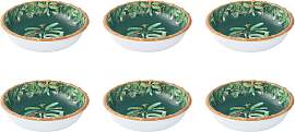 6er Set Suppenteller Schalen ZANZIBAR Dschungel D. 