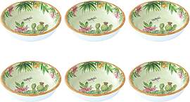 6er Set Suppenteller TENERIFE Kakteen D. 20,5cm