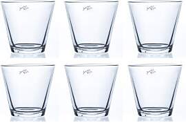 6er Set Windlichter, Glasvasen, Dekogläser CONI