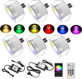 6er WIFI RGB LED Bodeneinbauleuchten
