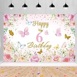 6. Geburtstag Deko Mädchen, Happy 6th Birthday